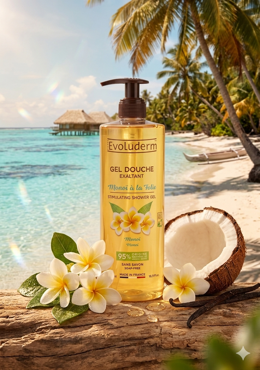 Gel Douche Monoï – 500 ml 🌴