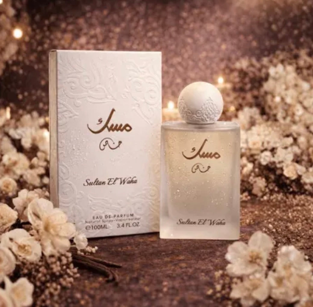🤍✨ Musc Blanc Sultan El Waha 100ml – Parfum Propre, Doux & Élégant