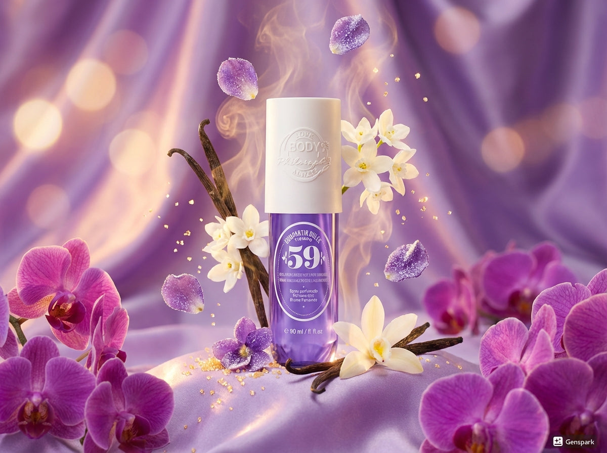 Brume Corps N°59 – Orchidée, Vanille & Violette Sucrée ( 90ml )