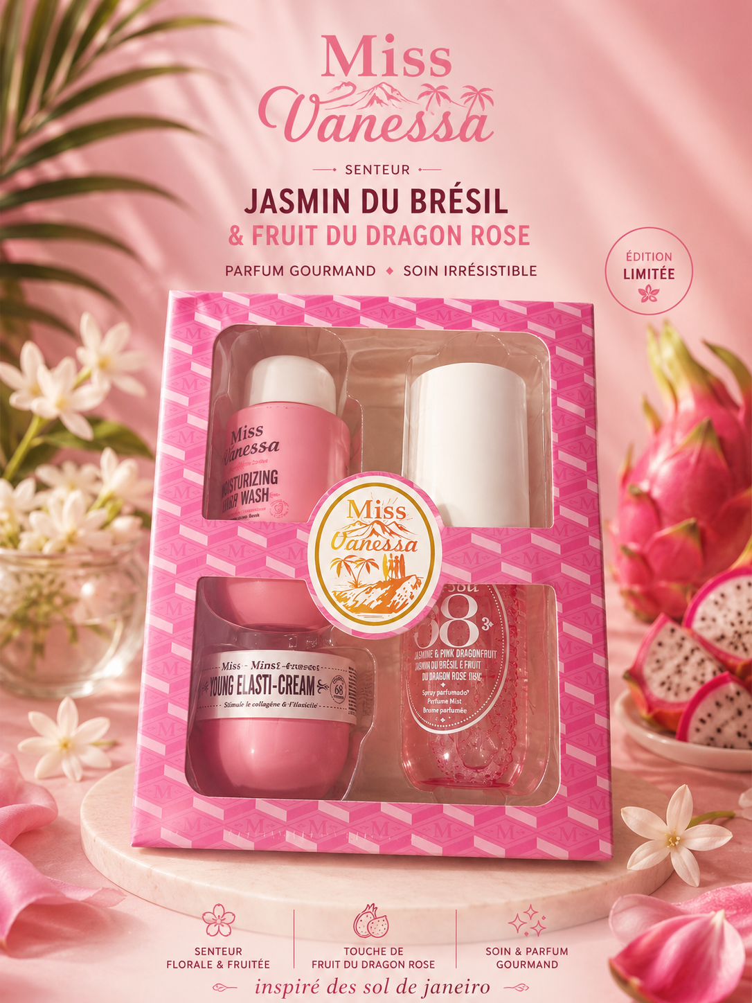 Coffret N•68 / jasmin du Brésil & fruit du dragon 🩷